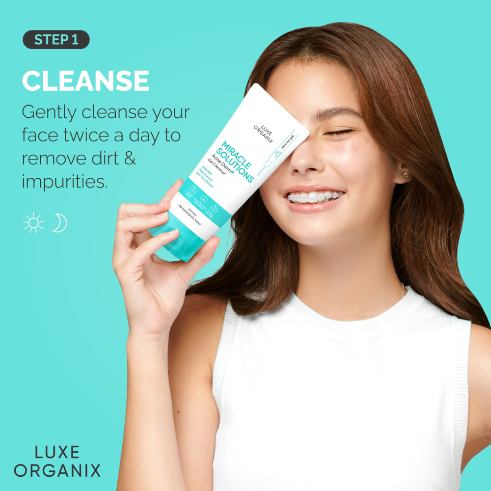 Luxe Organix Miracle Solutions Acne Derm + Gel Cleanser