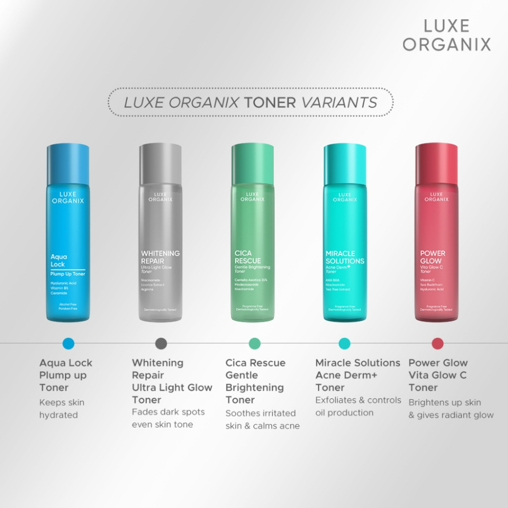 Luxe Organix Miracle Solutions AHA/BHA Tea Tree Pore Clarifying Treatment Toner 150ml