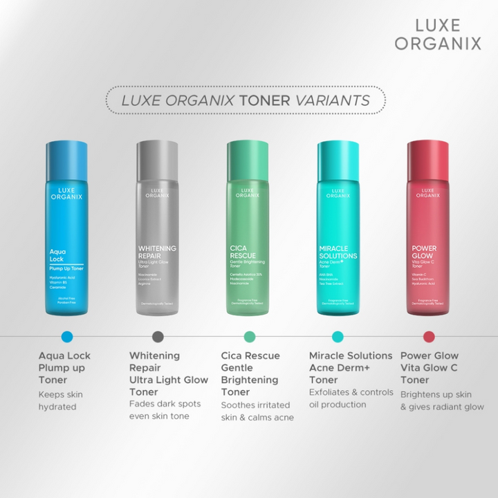 Luxe Organix Miracle Solutions AHA/BHA Tea Tree Pore Clarifying Treatment Toner 150ml
