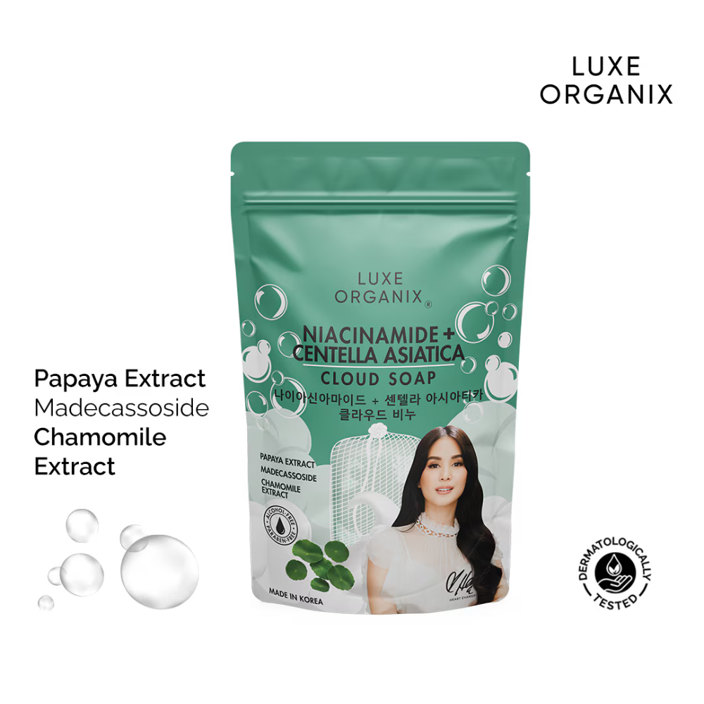 Luxe Organix Niacinamide + Centella Asiastica Cloud Soap -Exfoliating
