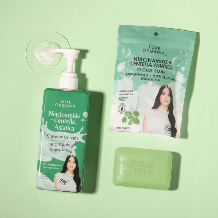 Luxe Organix Niacinamide + Centella Asiastica Cloud Soap -Exfoliating