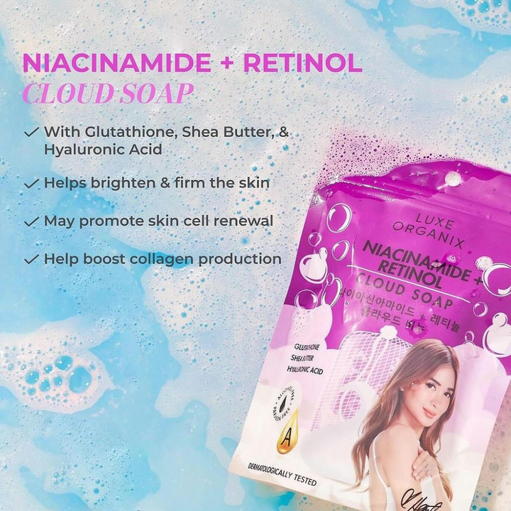 Luxe Organix Niacinamide + Retinol Cloud Soap 180g