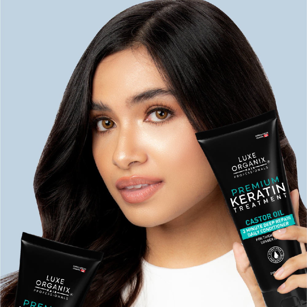 Luxe Organix Premium Keratin Treatment Castor Oil Deep Repair Daily Conditioner — 250ml