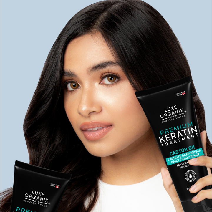 Luxe Organix Premium Keratin Treatment Castor Oil Deep Repair Daily Conditioner — 250ml