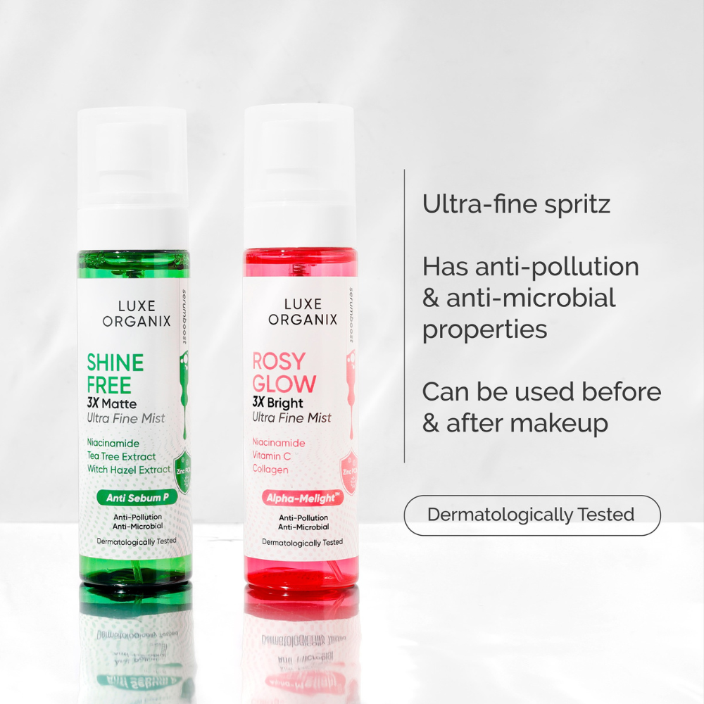 Luxe Organix Shine Free 3x Matte Ultra Fine Mist 80ml