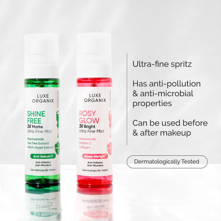 Luxe Organix Shine Free 3x Matte Ultra Fine Mist 80ml