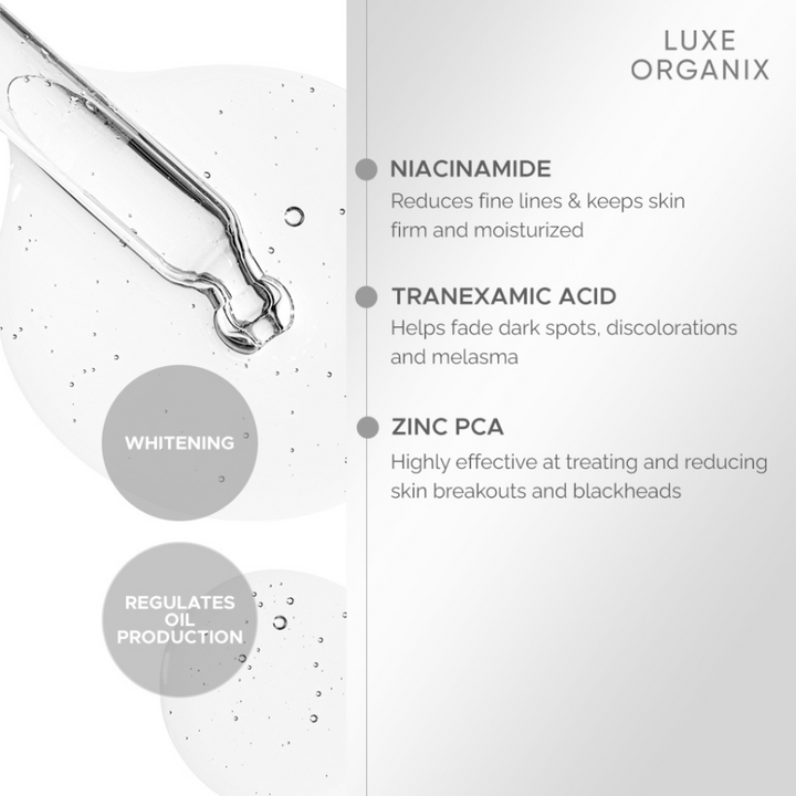 Luxe Organix ClinicalPro Whitening Repair Ulta Light Glow Serum 30ml Ingredients