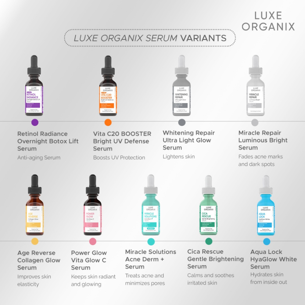 Luxe Organix ClinicalPro Whitening Repair Ulta Light Glow Serum 30ml