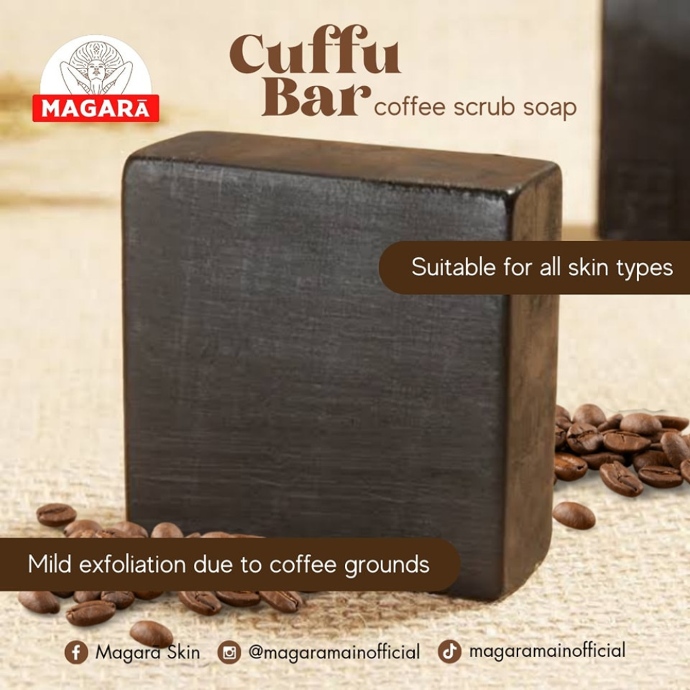 Magara Skin Cuffu Bar Coffee Scrub Soap