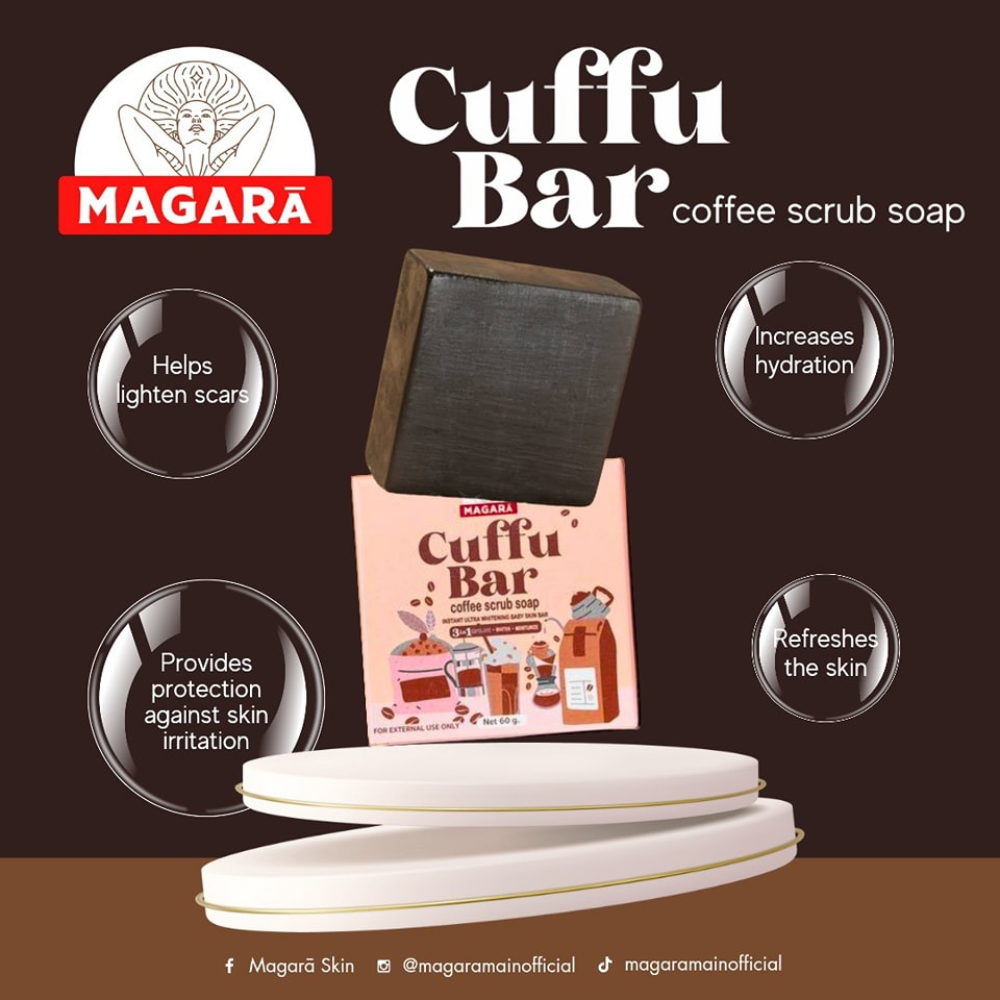 Magara Skin Cuffu Bar Coffee Scrub Soap