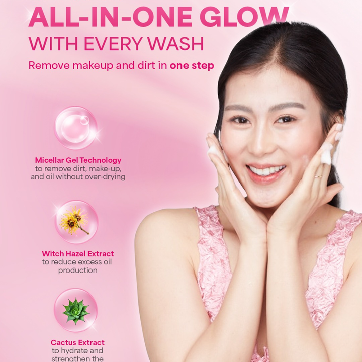 Snailwhite Micellar All In One Cleansing Gel Facial Wash 12g Sachet