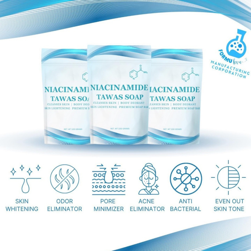 tawas soap with glutathione Formulove Niacinamide Tawas Soap 100g – PNY BEAUTY