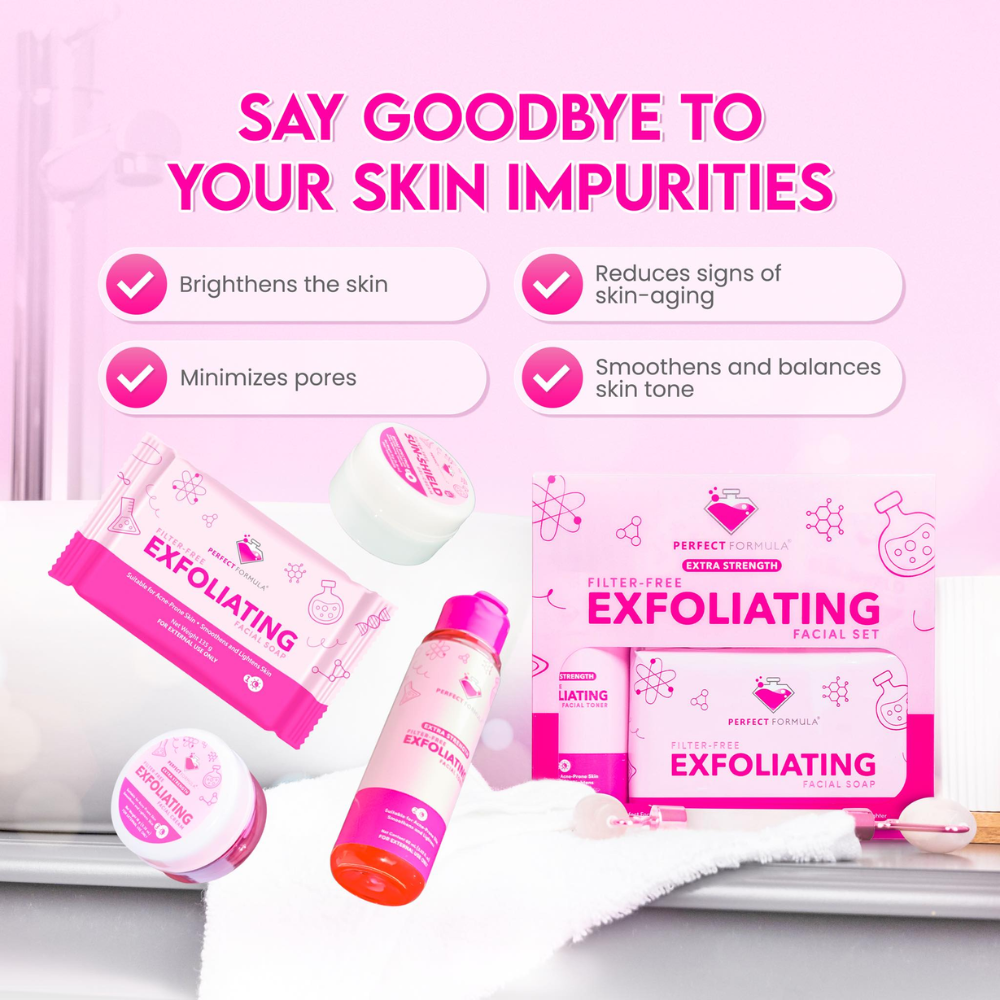 Brilliant Skin Perfect Formula Filter Free Exfoliating Facial Set Extra Strength
