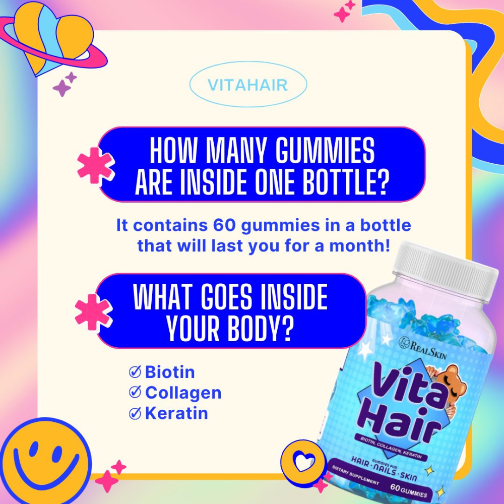 Real Skin VitaHair - Gummies for Hair, Nail and Skin