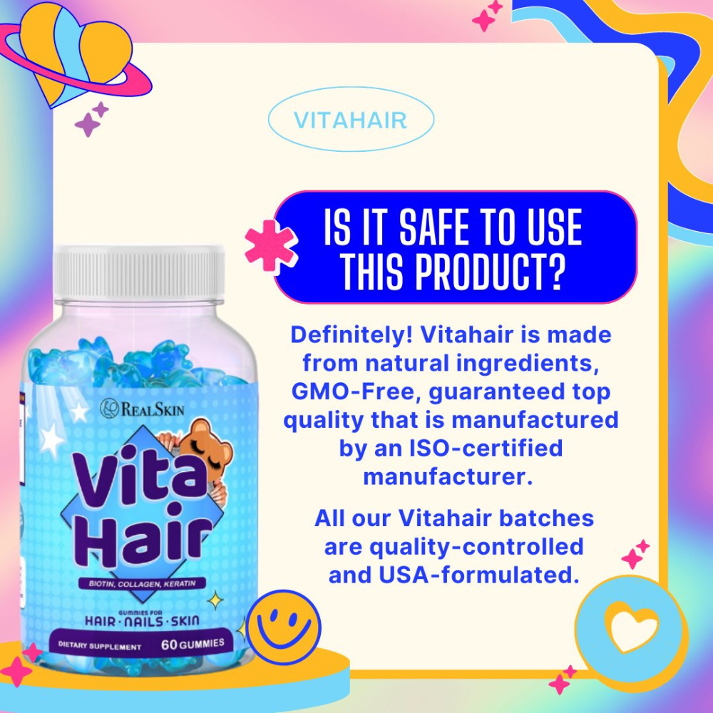 Real Skin VitaHair - Gummies for Hair, Nail and Skin