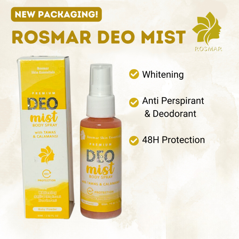 Rosmar Premium Deo Mist Body Spray with Tawas & Calamansi