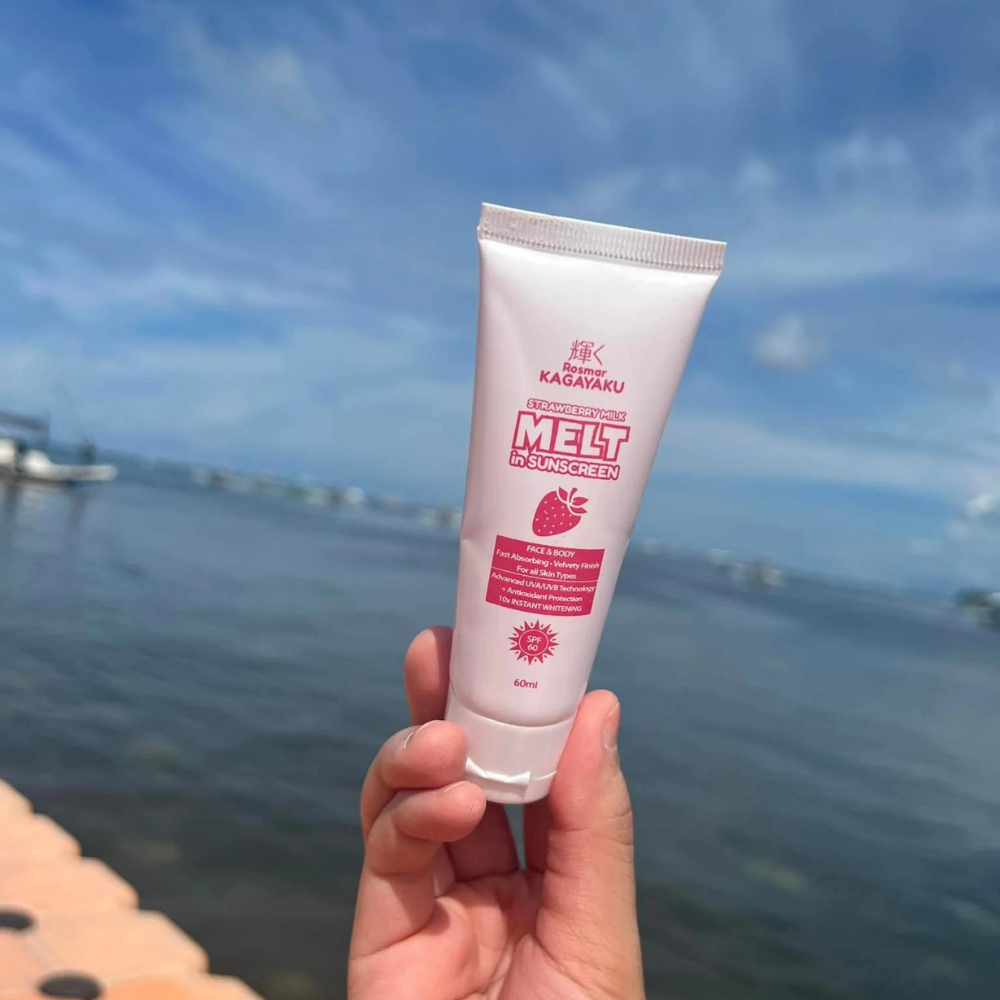Rosmar Kagayaku Strawberry Milk Melt in Sunscreen