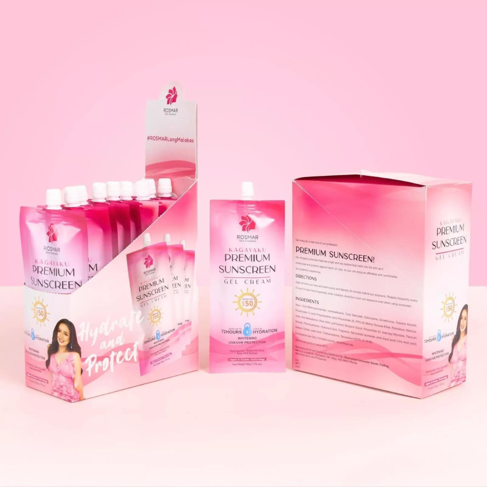 Rosmar Skin Essentials Kagayaku Premium Sunscreen Gel Cream 50g