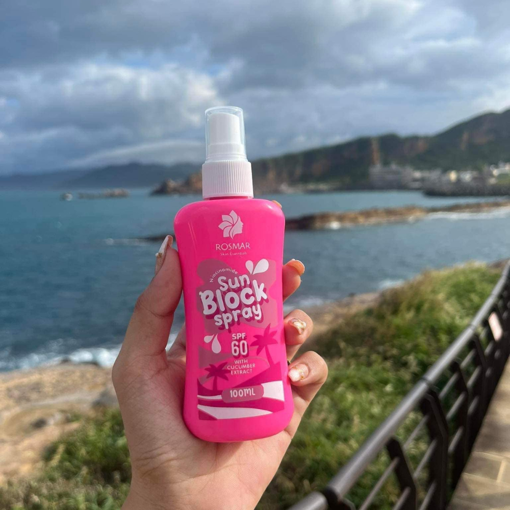 Rosmar Niacinamide Sun Block Spray SPF60 with Cucumber Extract 100ml