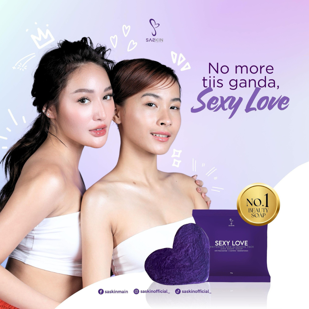 SASKIN Sexy Love Whitening and Slimming Face and Body Soap 