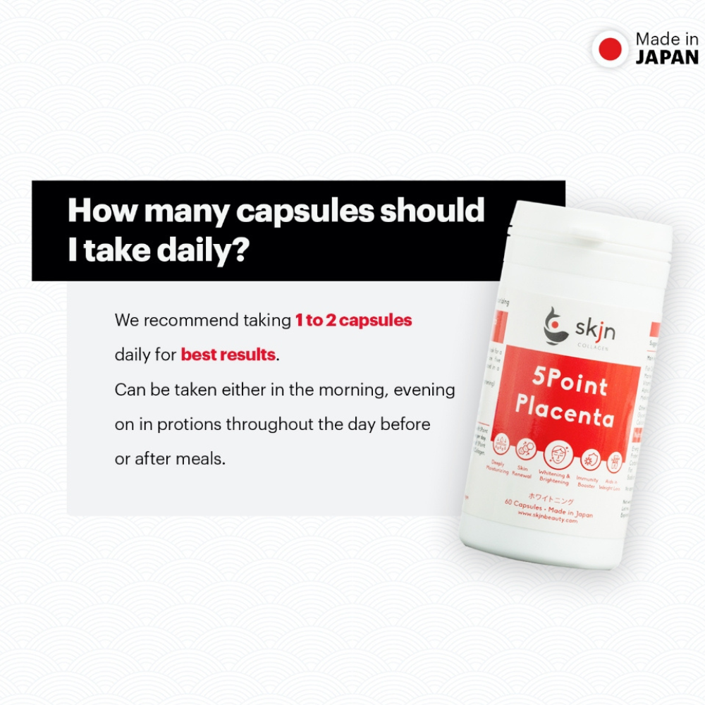 SKJN Collagen 5 Point Placenta 60 capsules