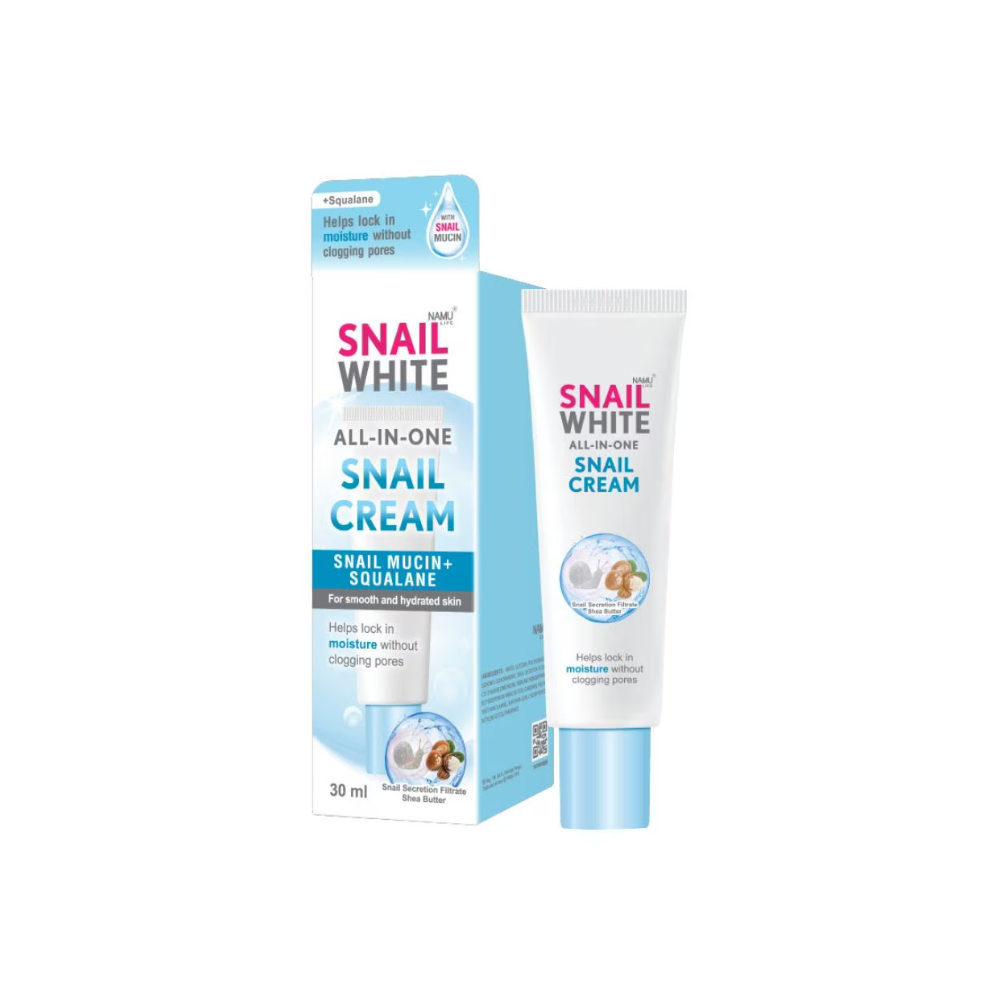 SNAILWHITE All-in-one Snail Cream- For smooth and hydrated skin 30ml