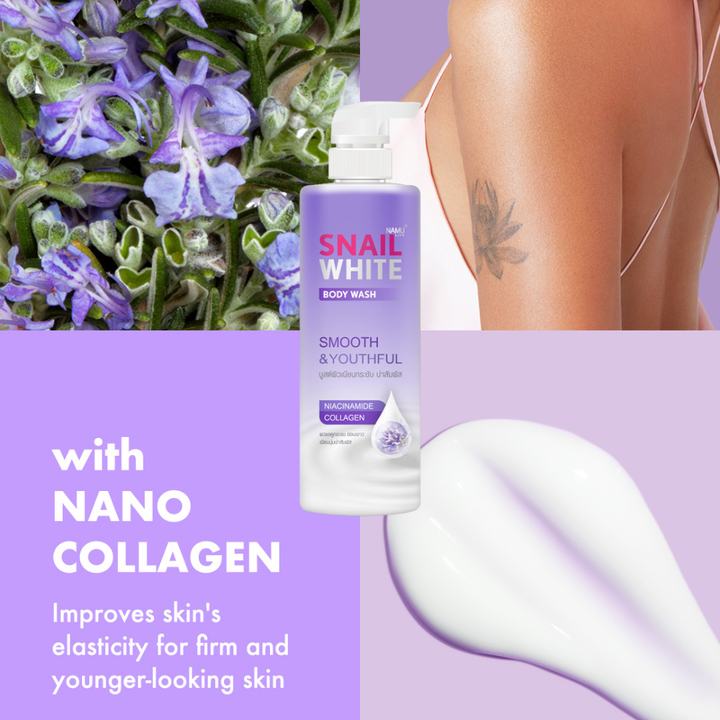 NAMU Life SNAILWHITE Smooth and Youthful Body Wash 500ml