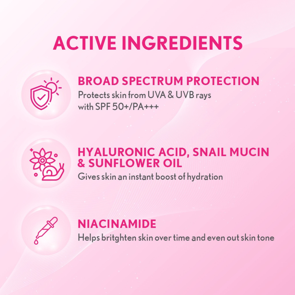 SNAILWHITE Everyday Glow Sunscreen SPF 50