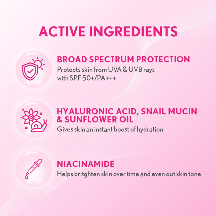 SNAILWHITE Everyday Glow Sunscreen SPF 50