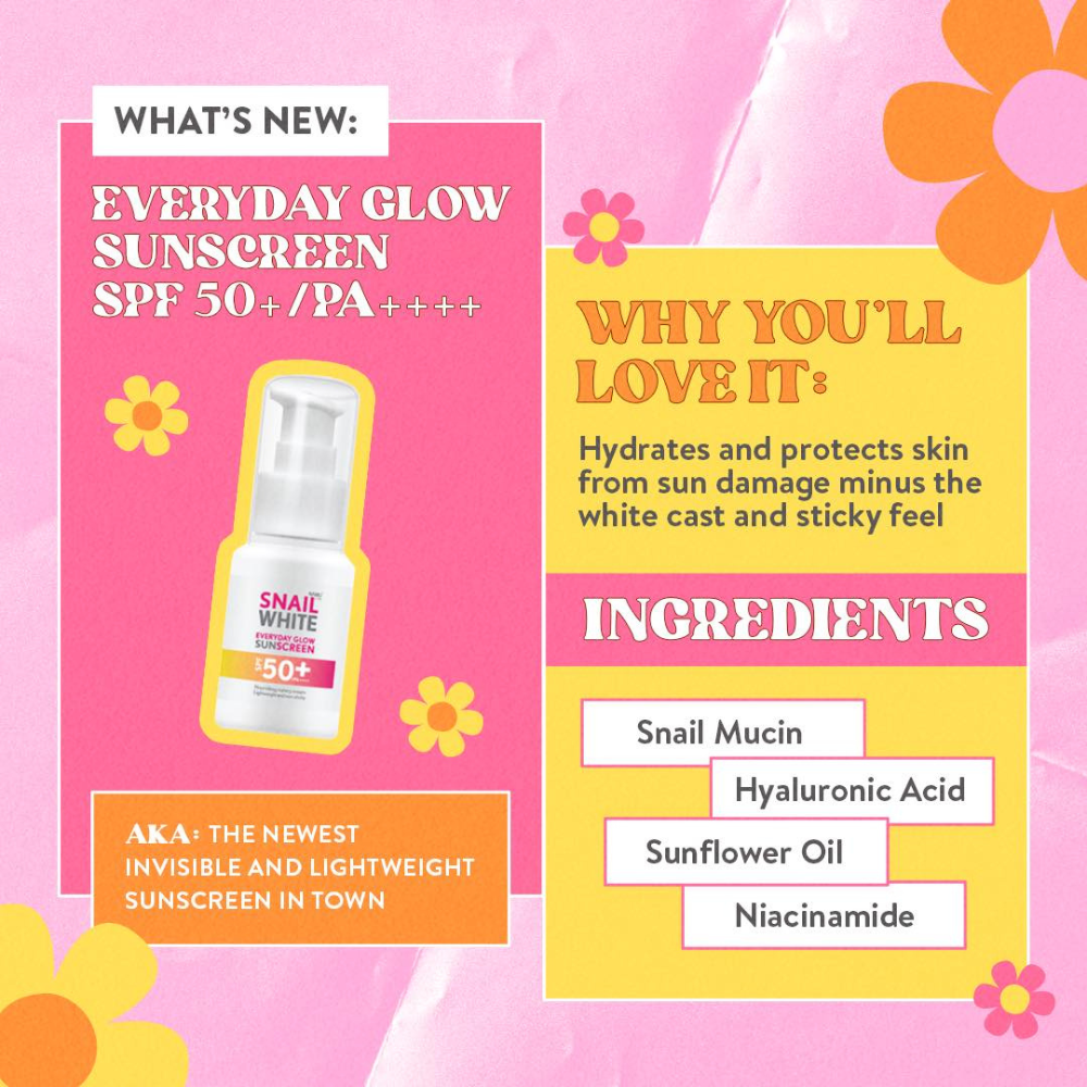 SNAILWHITE Everyday Glow Sunscreen SPF 50