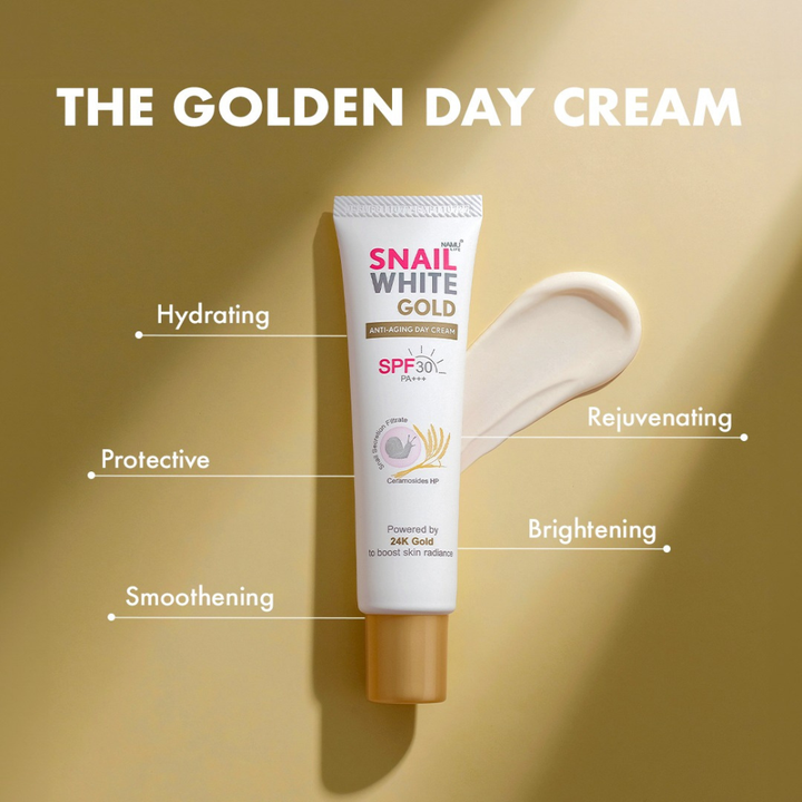 
SNAILWHITE Gold Anti-Aging Day Cream SPF30/PA+++ 30ml