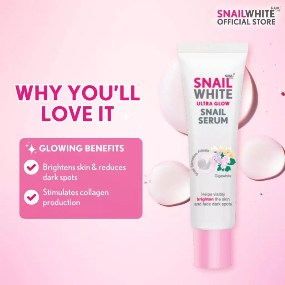 SNAILWHITE Ultra Glow Snail Serum- For radiant and glowing skin 30ml
