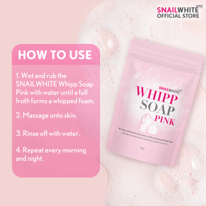 Snailwhite Whipp Soap Pink - 80g