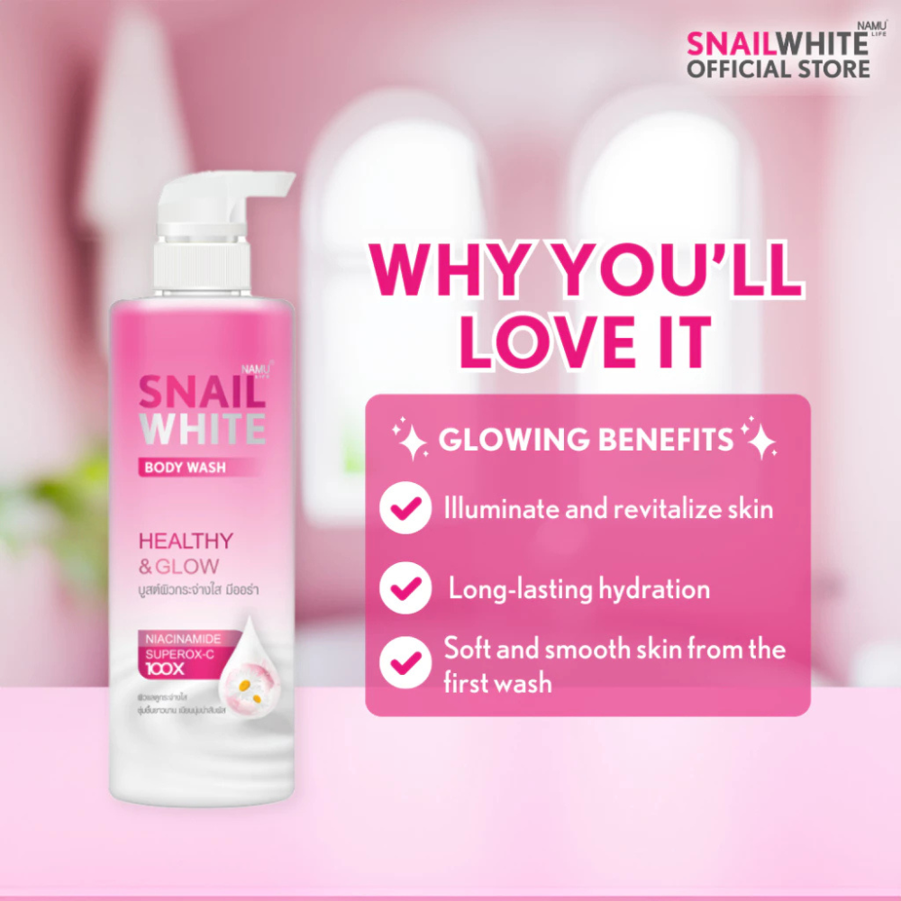 Snailwhite Healthy and Glow Body Wash 500ml