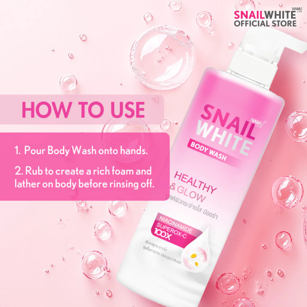 Snailwhite Healthy and Glow Body Wash 500ml