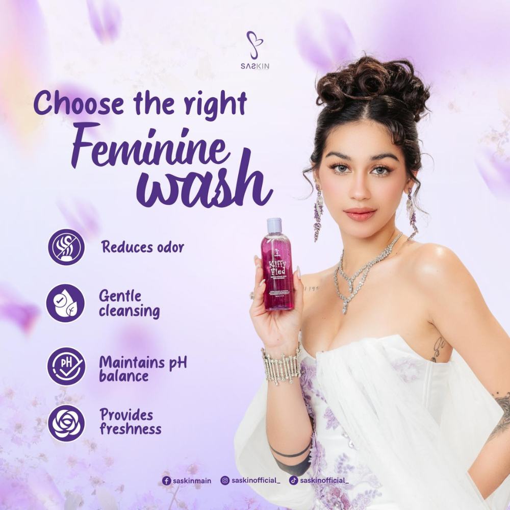 Saskin Kiffy Fied Gentle Intimate Wash with Whitening