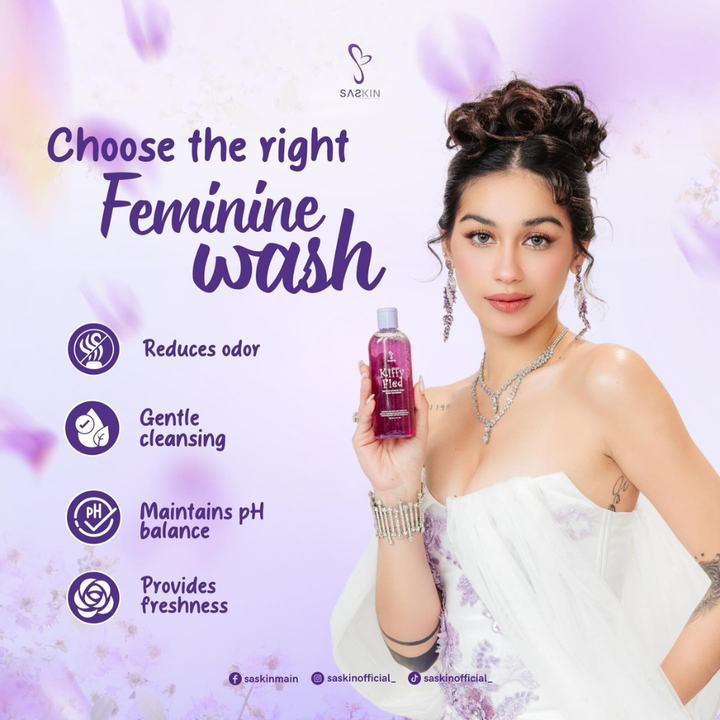 Saskin Kiffy Fied Gentle Intimate Wash with Whitening