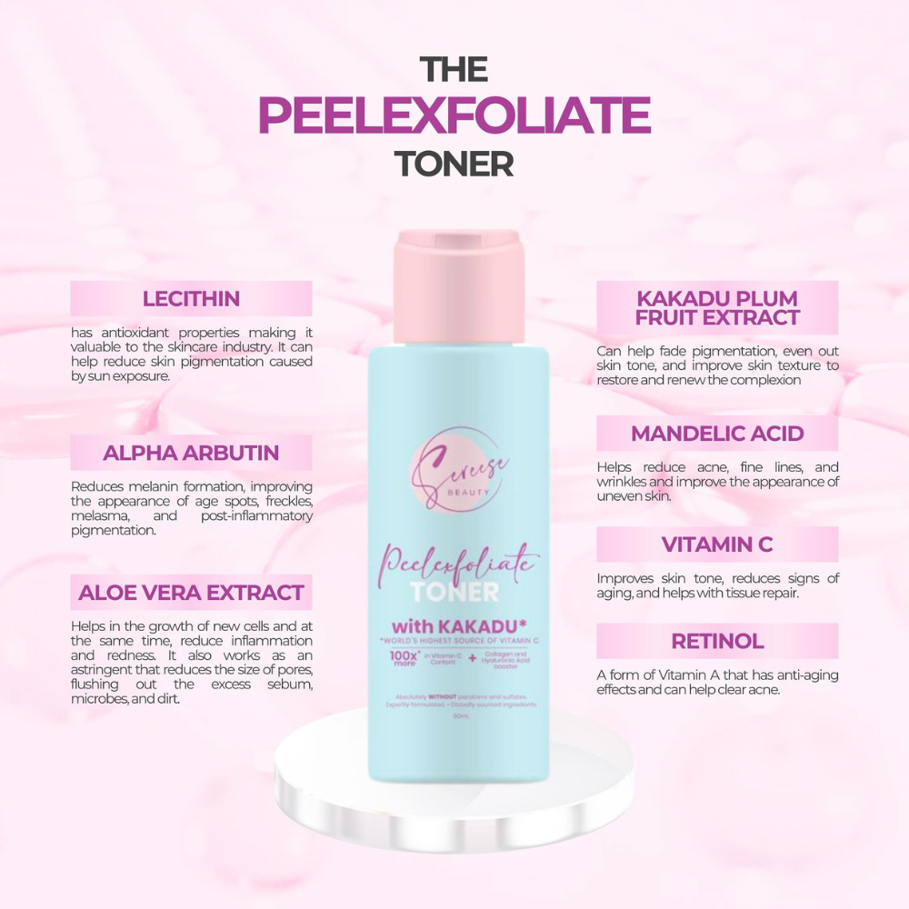 Sereese Beauty Peel Exfoliate with Kakadu: world's highest source of vitamin C