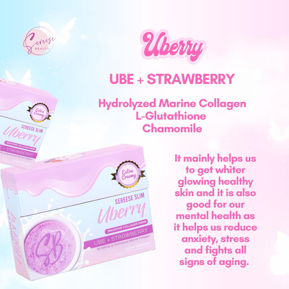 Sereese Slim Smoothie Collagen Drink Uberry