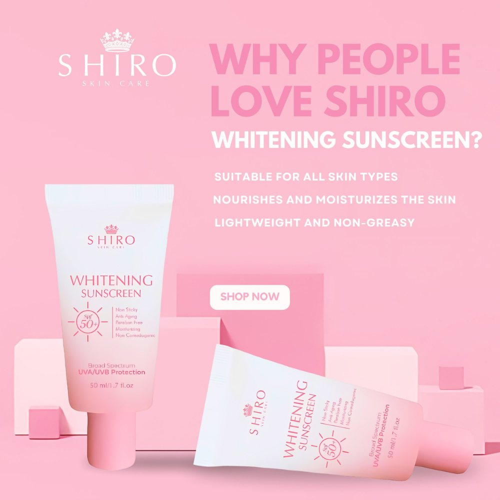 Shiro Whitening Sunscreen with SPF 50&nbsp;