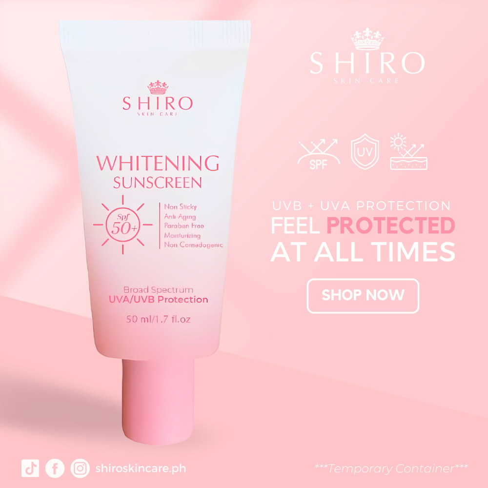 Shiro Whitening Sunscreen with SPF 50&nbsp;