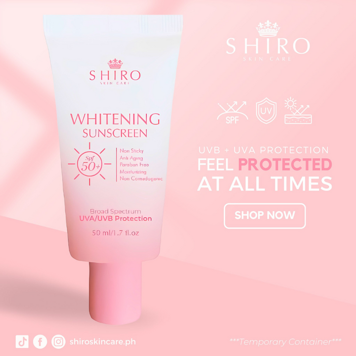 Shiro Whitening Sunscreen with SPF 50&nbsp;