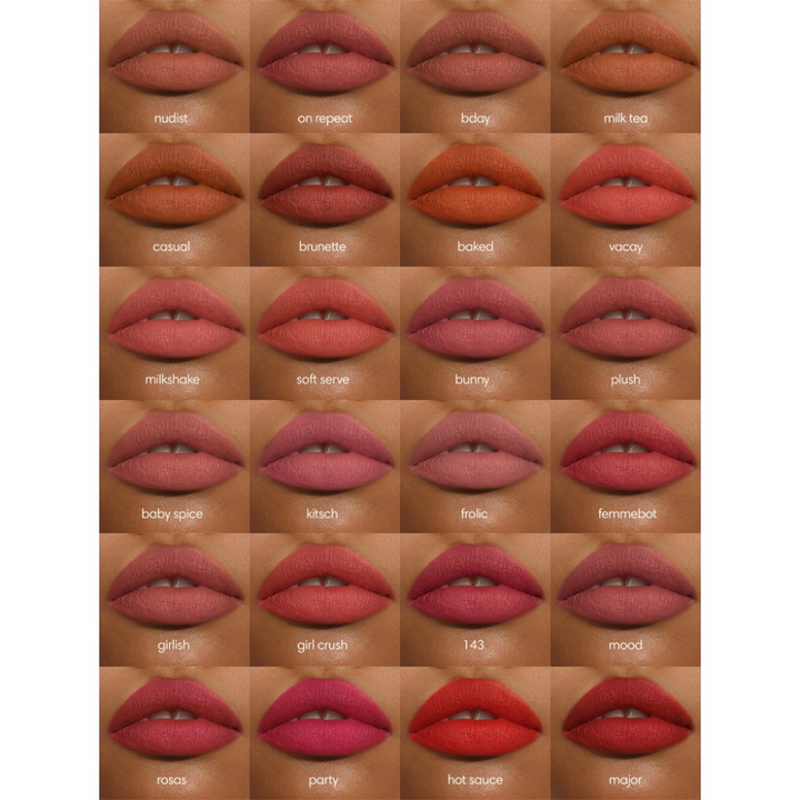 Sunnies Face Fluffmatte - Soft Serve Lip Swatches