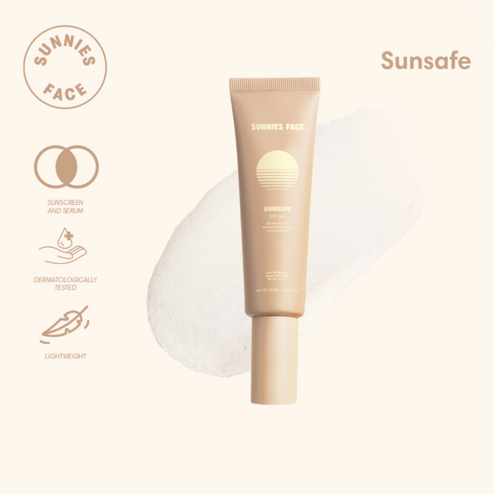 Sunnies Face Sunsafe: Invisible SPF 50+ Serum Gel Sunscreen