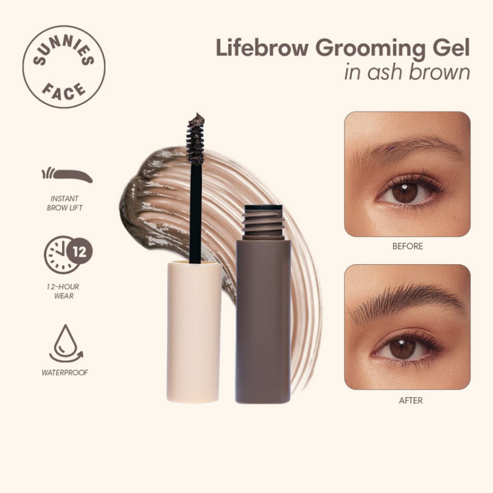 Sunnies Face Lifebrow Grooming Gel ash brown