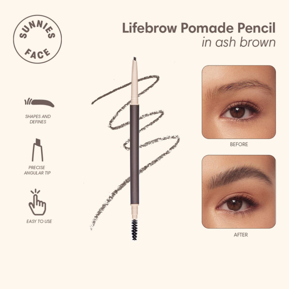 Sunnies Face Lifebrow Pomade Pencil in Ash Brown