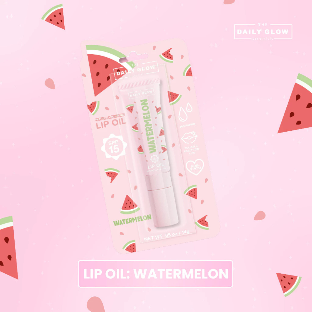 The Daily Glow Peptide- Hyaluronic Lip Oil SPF15