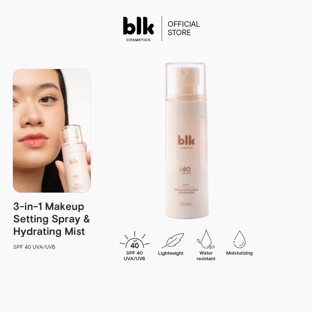 blk cosmetics 3 in 1 Makeup Setting Spray Hydrating Mist SPF 40