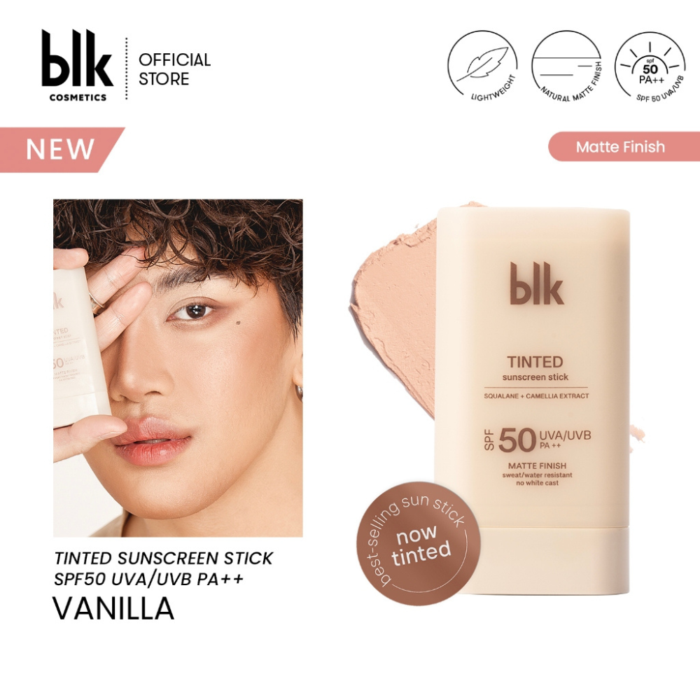 blk cosmetics  tinted Sunscreen Sticks - Matte Finish Sweat/Water Resistant