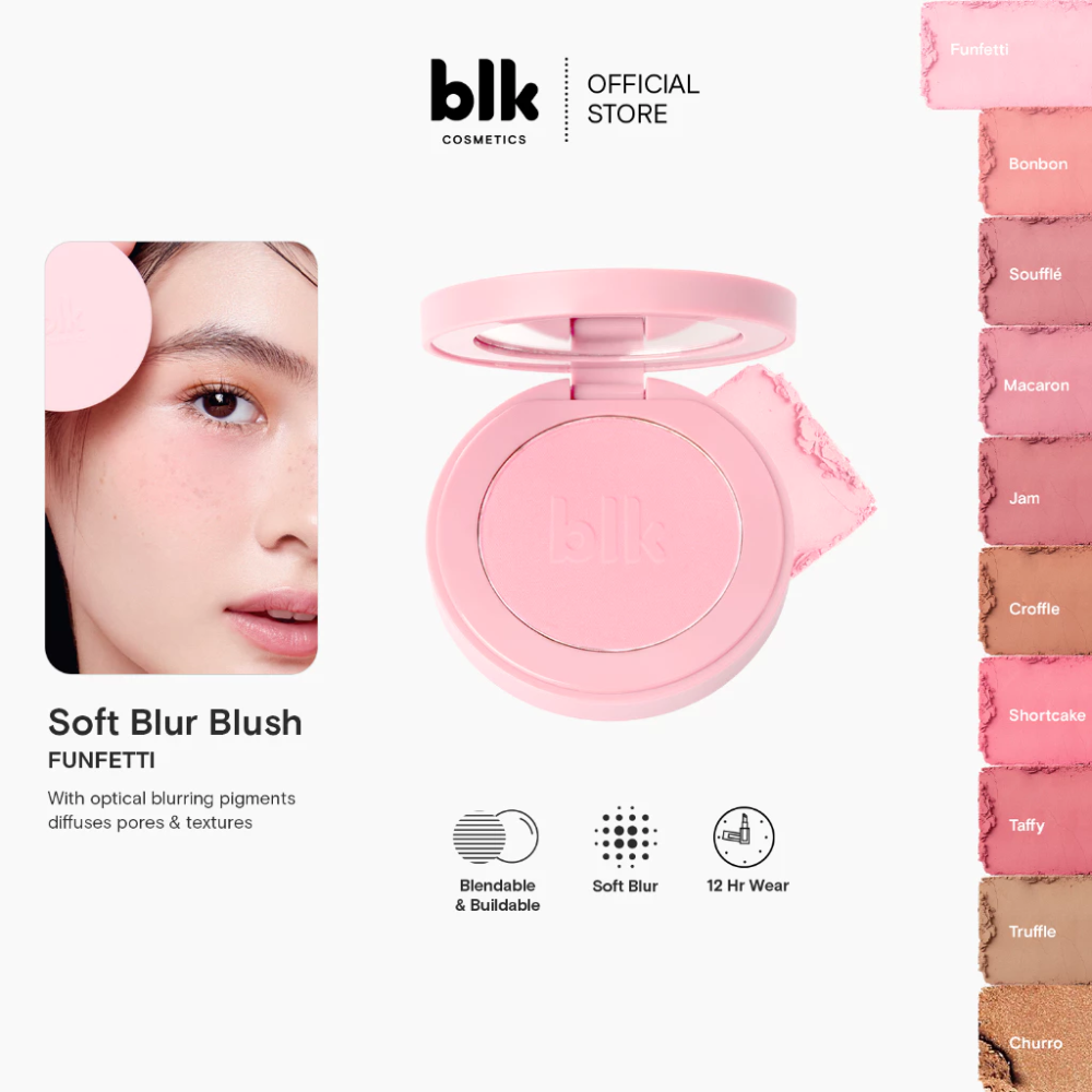 blk cosmetics Soft Blur Powder Blush Funfetti